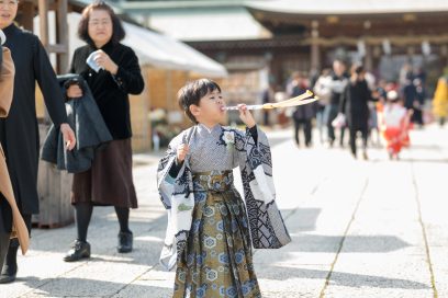 開放的な七五三ロケーション撮影で、最高の笑顔いただきましたっ☆