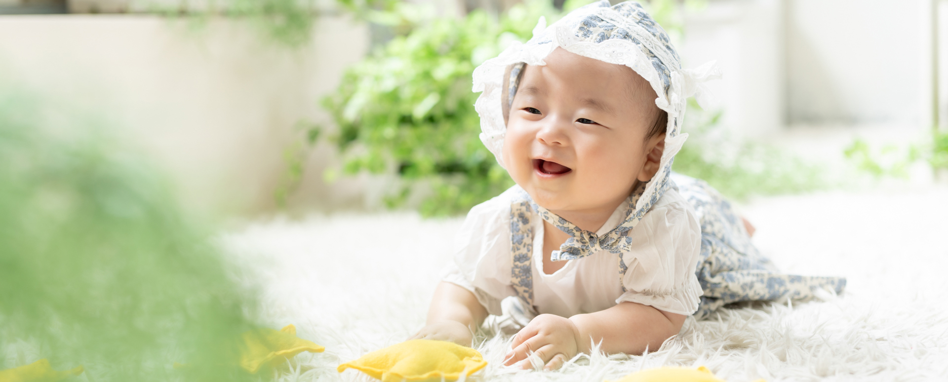 Photostudio PASSION|大分のハーフバースデー・笑顔の赤ちゃん写真