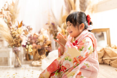 【大分・七五三】3歳女の子が着物イヤイヤ!?夫婦カメラマンの㊙︎解決策